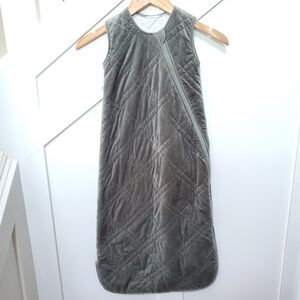 Quilted Velvet Sleep Sack Olive Green